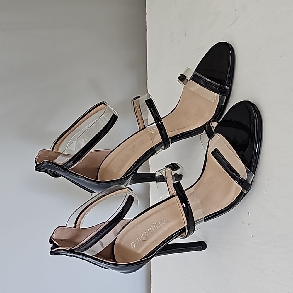 Olivia Miller Sexy Strappy Heels in Black